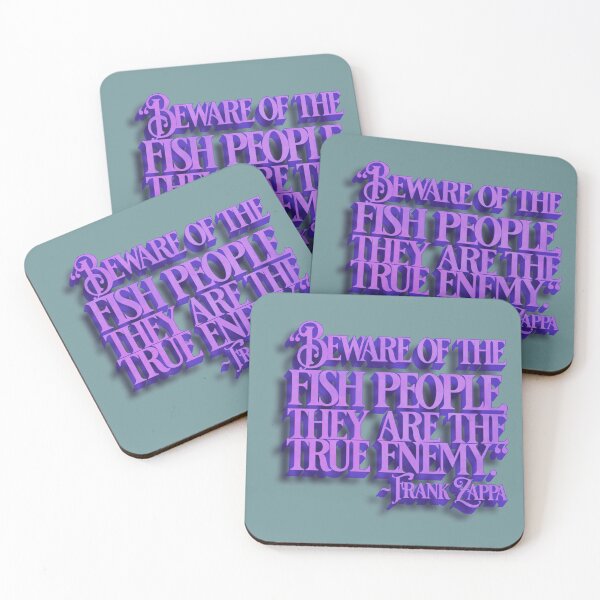 Item preview, Frank Zappa Quote Stencil (Beware the Fish People) designed and sold by Cathedral of Curiosity.