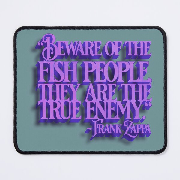 Item preview, Frank Zappa Quote Stencil (Beware the Fish People) designed and sold by Cathedral of Curiosity.