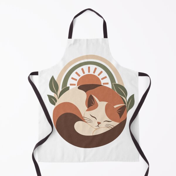 Item preview, Cozy Sleeping Cat Boho Illustration designed and sold by zer0o08.