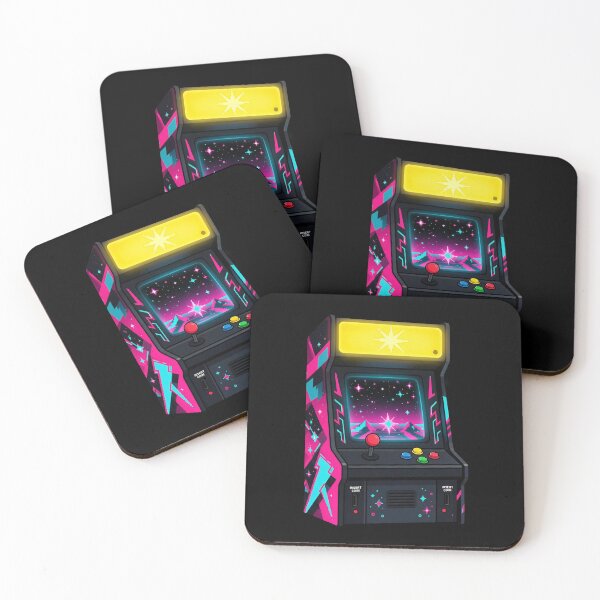 Item preview, Retro Arcade Cabinet Neon Illustration designed and sold by The Mellonaire.