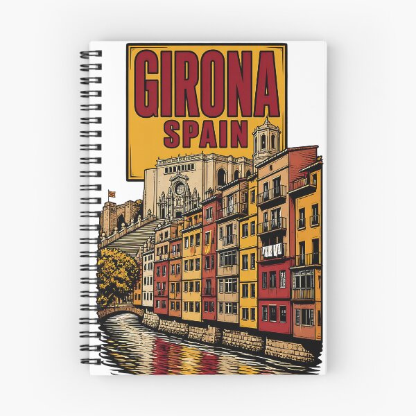 Item preview, Girona Spain Vintage Travel Tourism designed and sold by TravelersGems.