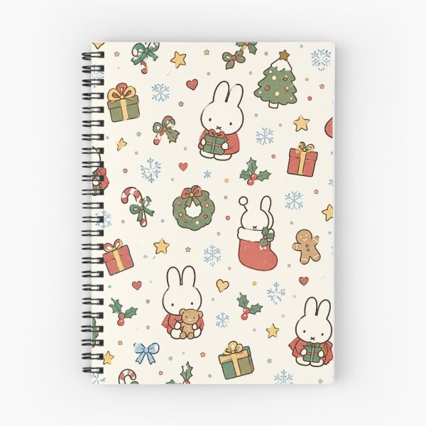 Item preview, Cute Bunny Christmas Holiday Seamless Pattern designed and sold by Cozy Moss Studio.