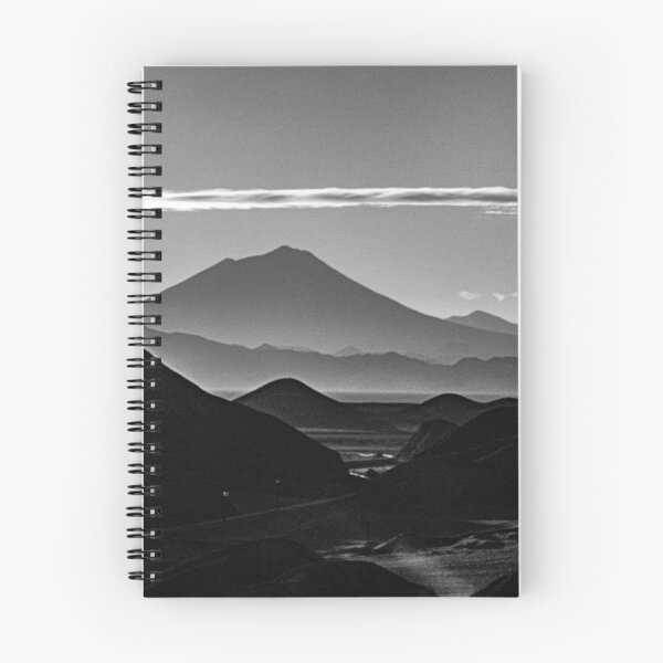 Item preview, Aracar volcano silhouette, black and white twilight, Puna designed and sold by Keltoi-art.