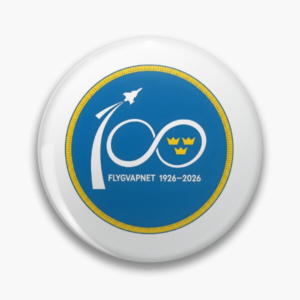 Item preview, Swedish Air Force Flygvapnet 100 Years Centenary 1926-2026 Emblem designed and sold by CharlieDesings.