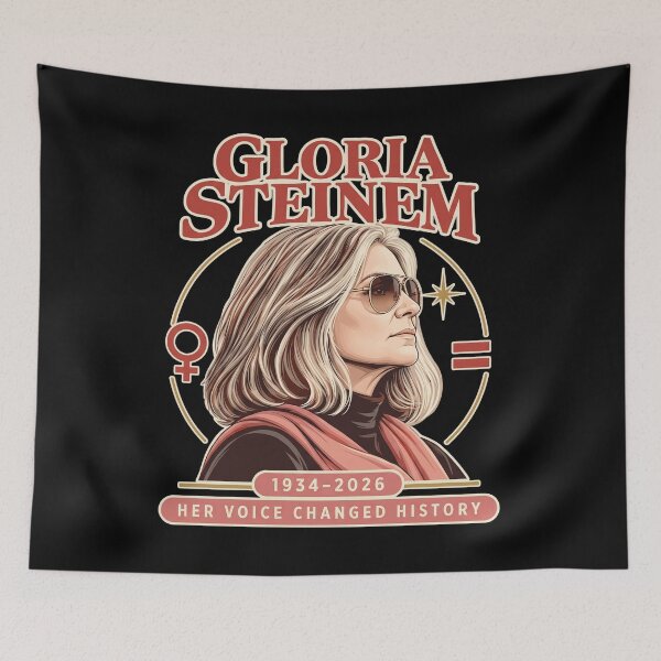 Item preview, Gloria Steinem - 1934-2026 - Her Voice Changed History designed and sold by onlytiggokk.