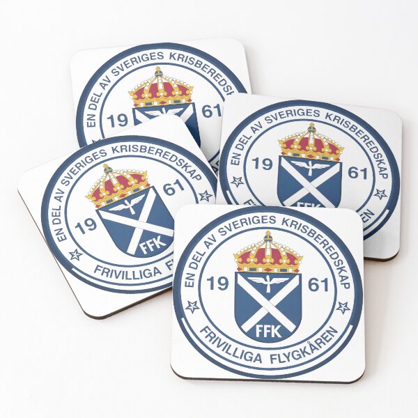 Item preview, Swedish Voluntary Air Corps Frivilliga Flygkåren FFK Emblem designed and sold by CharlieDesings.