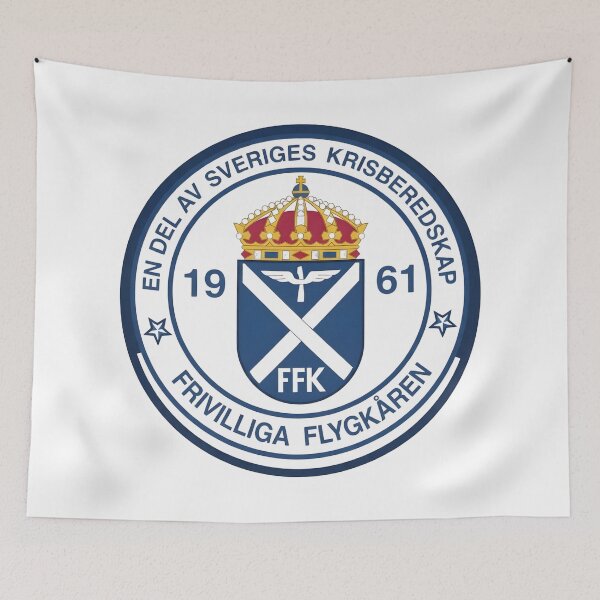Item preview, Swedish Voluntary Air Corps Frivilliga Flygkåren FFK Emblem designed and sold by CharlieDesings.