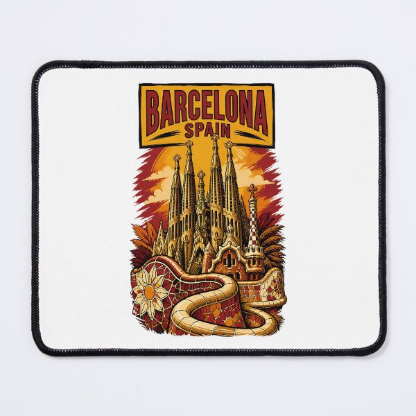 Item preview, Barcelona Spain Vintage Travel Tourism designed and sold by TravelersGems.
