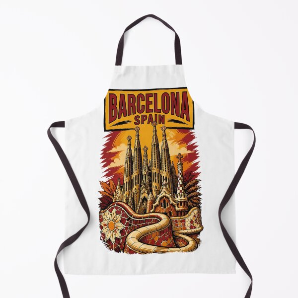 Item preview, Barcelona Spain Vintage Travel Tourism designed and sold by TravelersGems.