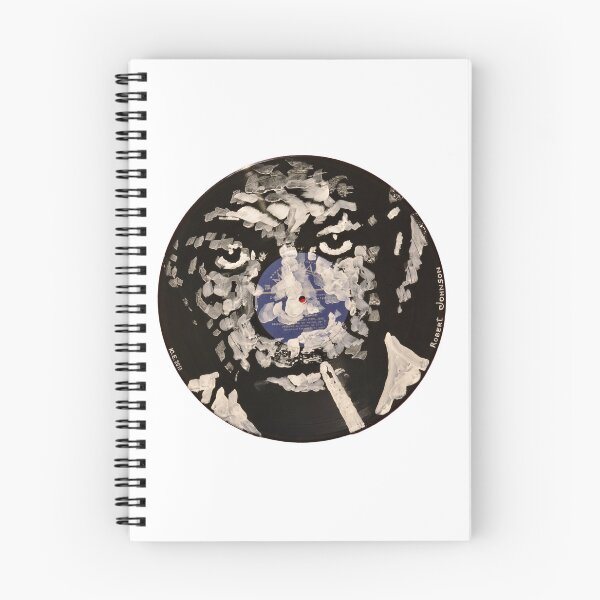 Item preview, Robert Johnson King of Delta Blues Legend Portrait Painted on Vinyl Record Wall Art – Facevinyl #53 designed and sold by Yurii Yermolenko.