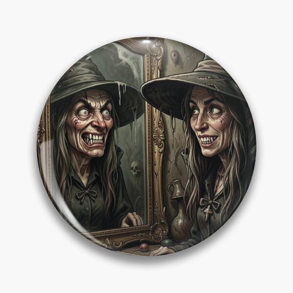 Item preview, Witches and the reflection in the mirror designed and sold by MagelliShop.