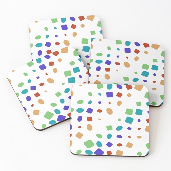 Item preview, Colored Pastel Shapes on the Canvas designed and sold by design2xstudio.