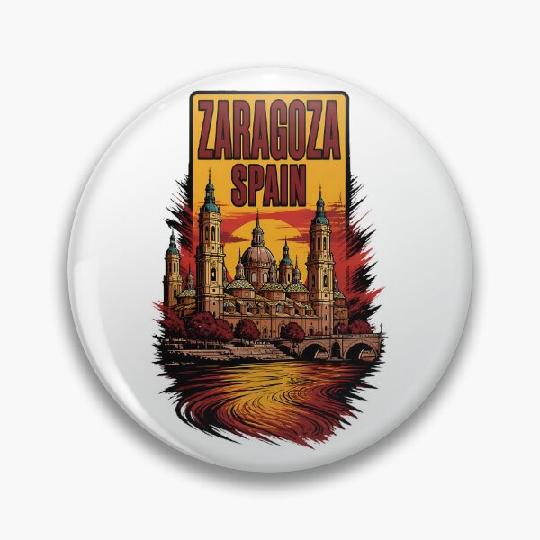 Item preview, Zaragoza Spain Vintage Travel Tourism designed and sold by TravelersGems.