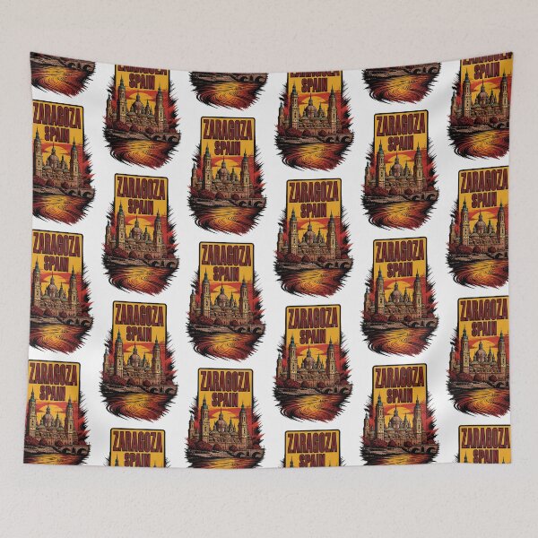 Item preview, Zaragoza Spain Vintage Travel Tourism designed and sold by TravelersGems.