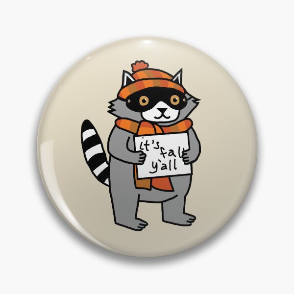 Item preview, Its Fall Yall say Cute Raccoon designed and sold by ellenhenry.