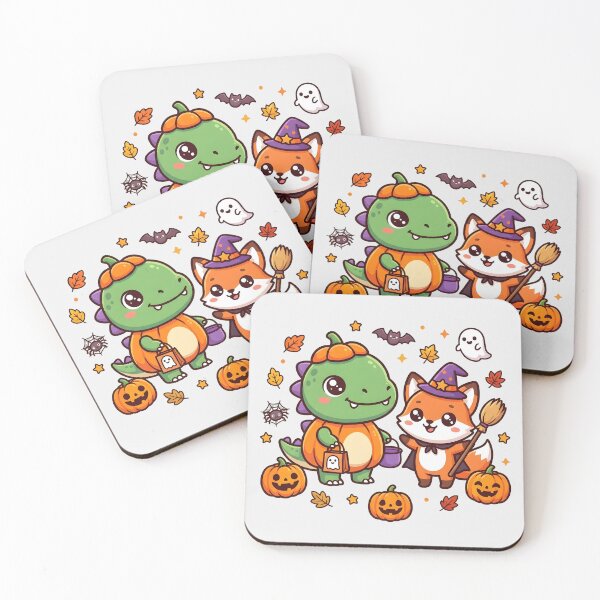 Item preview, Cute Dinosaur and Fox Halloween designed and sold by naragon4289.