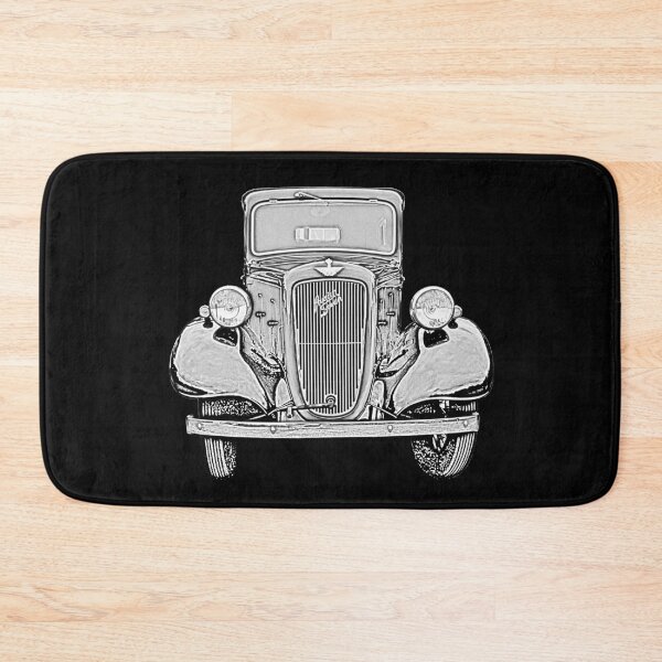 Item preview, Austin Seven Ruby vintage British classic car monochrome designed and sold by soitwouldseem.