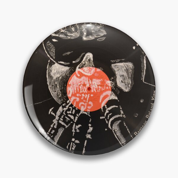 Item preview, Rahsaan Roland Kirk Multi-Instrumental Jazz Pioneer Portrait Painted on Vinyl Record Wall Art – Facevinyl #5 designed and sold by Yurii Yermolenko.