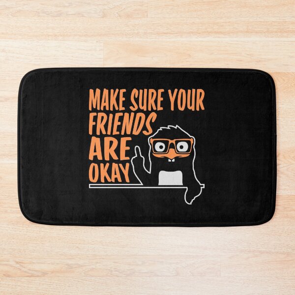 Item preview, Make Sure Your Friends Are Okay Mental Health Logo designed and sold by shirt-o-mat.