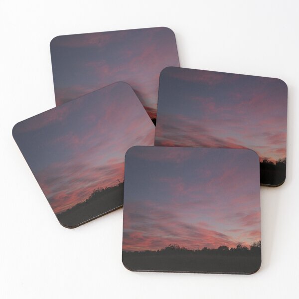 Item preview, Pink Sunset Sky Dark Landscape Photography designed and sold by Nature Moments.
