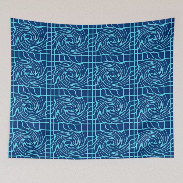 Item preview, Swirling blues pattern designed and sold by Elaine M Hayward .