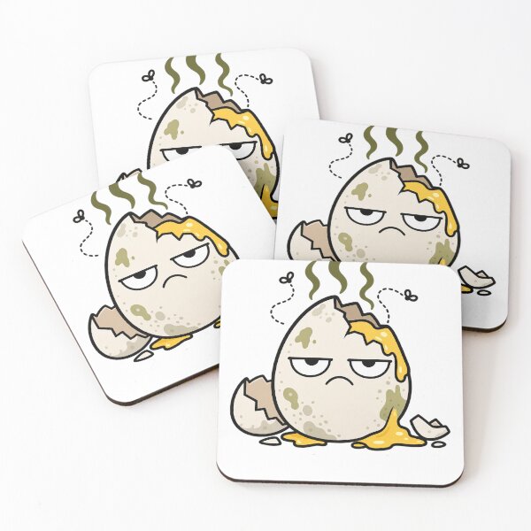 Item preview, Grumpy Rotten Egg Resting Bitch Face Cartoon designed and sold by Bitchy Little Things.