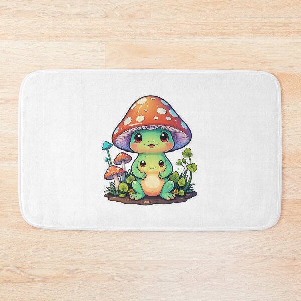 Item preview, Cottagecore Mushroom Character Holographic Rainbow Style – Mushroom lover gift designed and sold by michallechowicz.