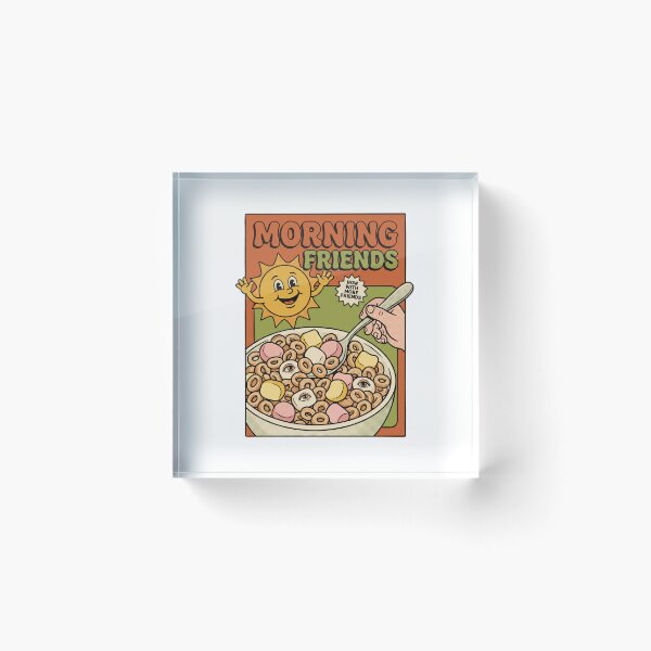 Item preview, Morning Friends Retro Cereal Box Horror designed and sold by The Mellonaire.