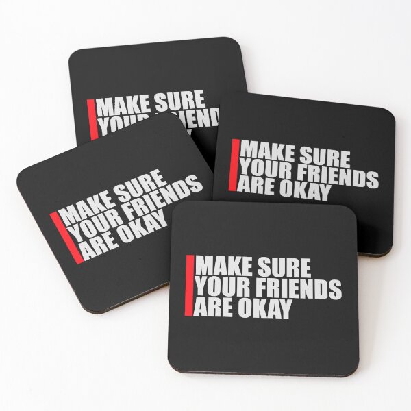 Item preview, Make Sure Your Friends Are Okay Mental Health Logo designed and sold by shirt-o-mat.