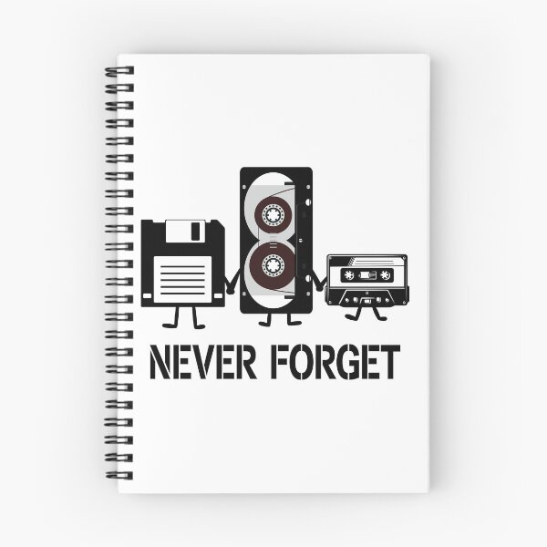 Item preview, Never Forget Retro Floppy Disk VHS Cassette Funny Gift designed and sold by ScienceCorner.