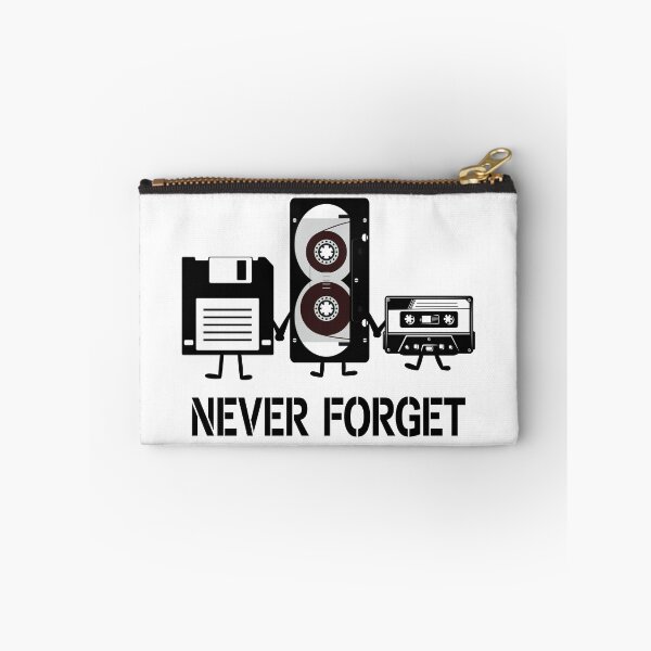 Item preview, Never Forget Retro Floppy Disk VHS Cassette Funny Gift designed and sold by ScienceCorner.