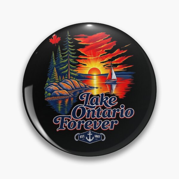 Item preview, Lake Ontario Forever Est 1867 Sailboat Sunset Canada Maple Leaf designed and sold by haitrieuic96.