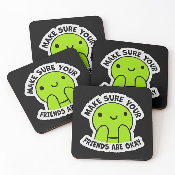 Item preview, Make Sure Your Friends Are Okay Mental Health Logo designed and sold by shirt-o-mat.