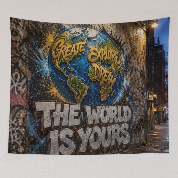 Item preview, The World Is Yours Mural designed and sold by Lespribos .