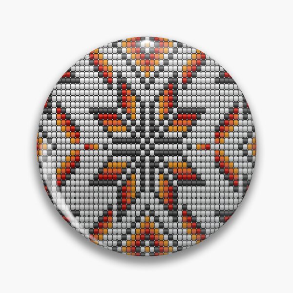 Item preview, Bohemian Aztec kilim 3D beads white designed and sold by Dana Du.