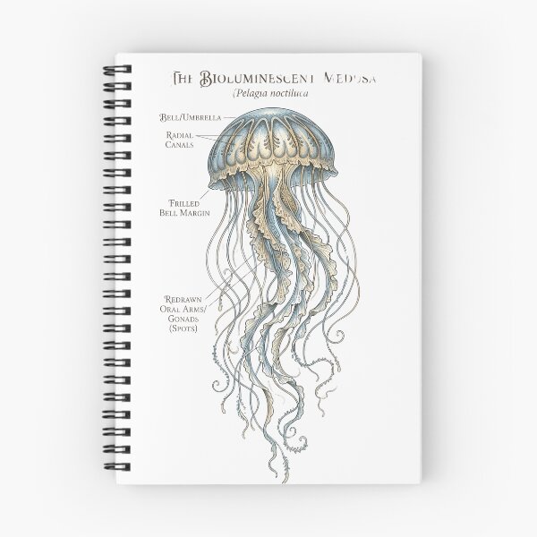 Item preview, Vintage Marine Biology Aesthetic Jellyfish Dark Academia designed and sold by PANCOSS.