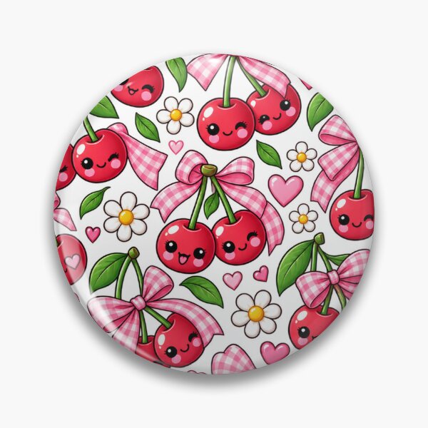 Item preview, Bright Cherries and Bow  designed and sold by doddle&bloom.