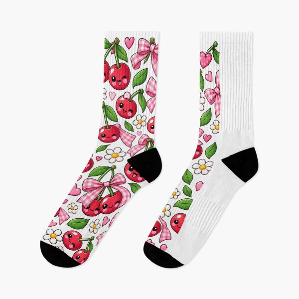 Item preview, Bright Cherries and Bow  designed and sold by doddle&bloom.