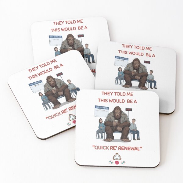Item preview, Sasquatch Waiting Room: Another Life Sentenced to the DMV designed and sold by Whimsy Trail Co.