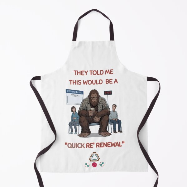 Item preview, Sasquatch Waiting Room: Another Life Sentenced to the DMV designed and sold by Whimsy Trail Co.