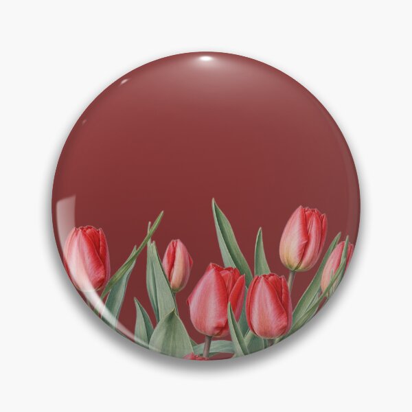 Item preview, Red Tulips Moody Botanical Field Art designed and sold by Nature Moments.
