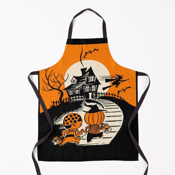 Item preview, Vintage Trick or Treat Kids Haunted House Silhouette designed and sold by ZEtexaxe.