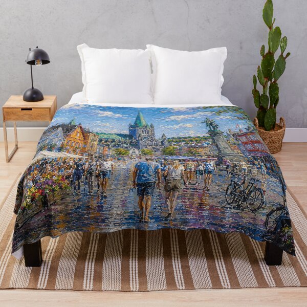 Item preview, Trondheim, Norway – a painting of a summer day in this beautiful Scandinavian city. designed and sold by GalleryKauffeld.