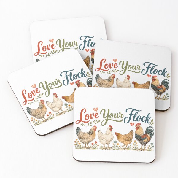 Item preview, Love Your Flock Chicken Lover Farm Design designed and sold by Everyday Smile Studio.