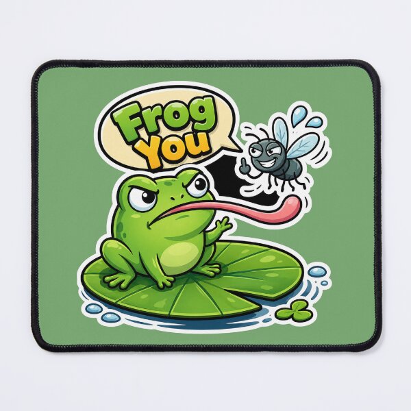 Item preview, Frog You Funny Frog Cartoon designed and sold by PixoNest.