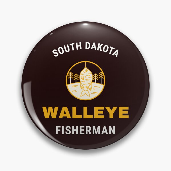 Item preview, SOUTH DAKOTA WALLEYE FISHERMAN designed and sold by JamiesLocker.