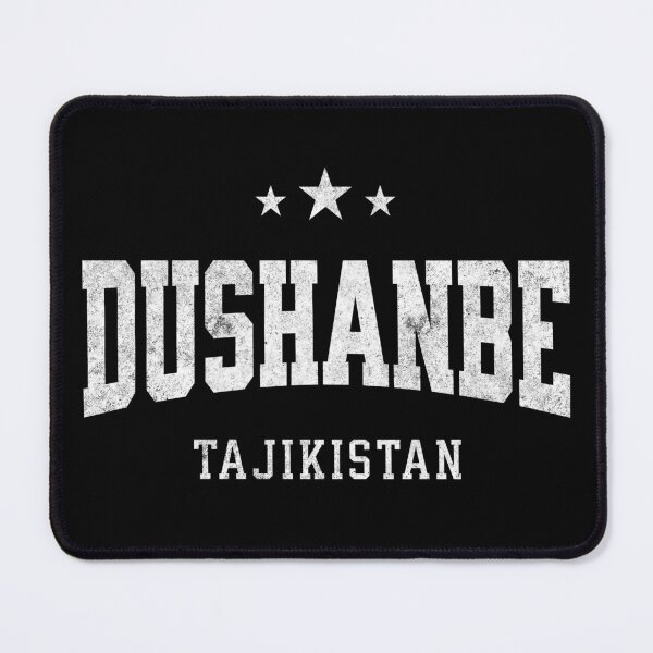 Item preview, Dushanbe Tajikistan Vintage Varsity Distressed Retro College Travel Design designed and sold by NiceTeeClub.