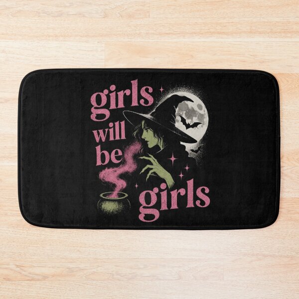 Item preview, Girl Will Be Girls Female Witch Funny Feminist designed and sold by Blok45.