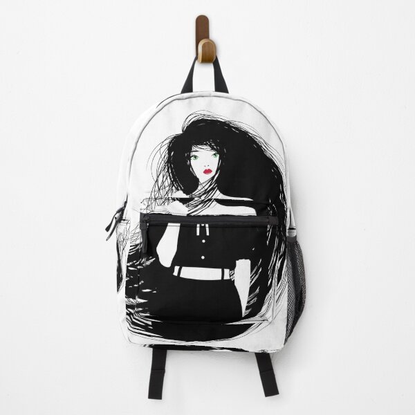 Item preview, Girl with long black hair and red eyes designed and sold by Keltoi-art.