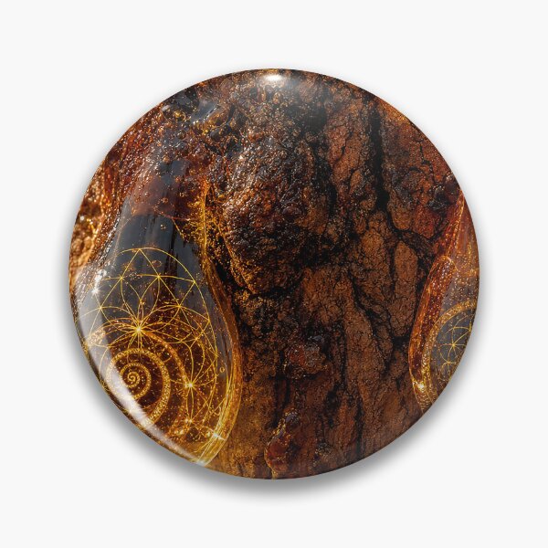 Item preview, Golden Resin Amber Sacred Geometry Drops | Microcosmos designed and sold by monkeybusiness.pt.